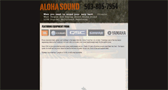 Desktop Screenshot of alohasound.com